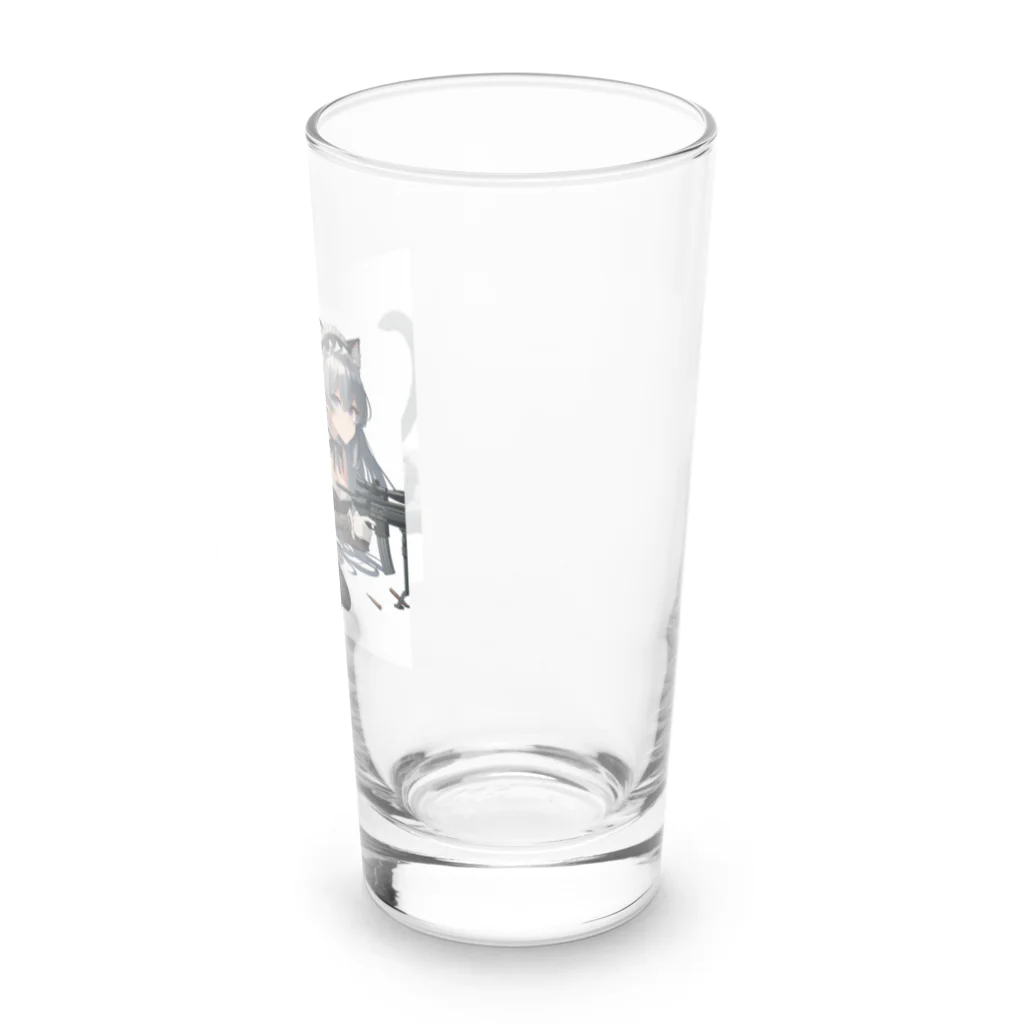 cray299の闘う猫メイド🐾5 Long Sized Water Glass :right