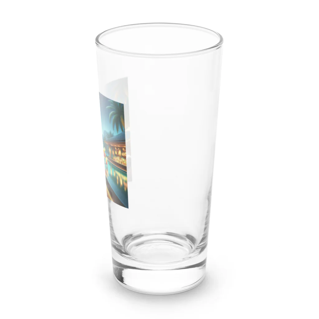 アニマル達の気分転換中のメイクーン Long Sized Water Glass :right