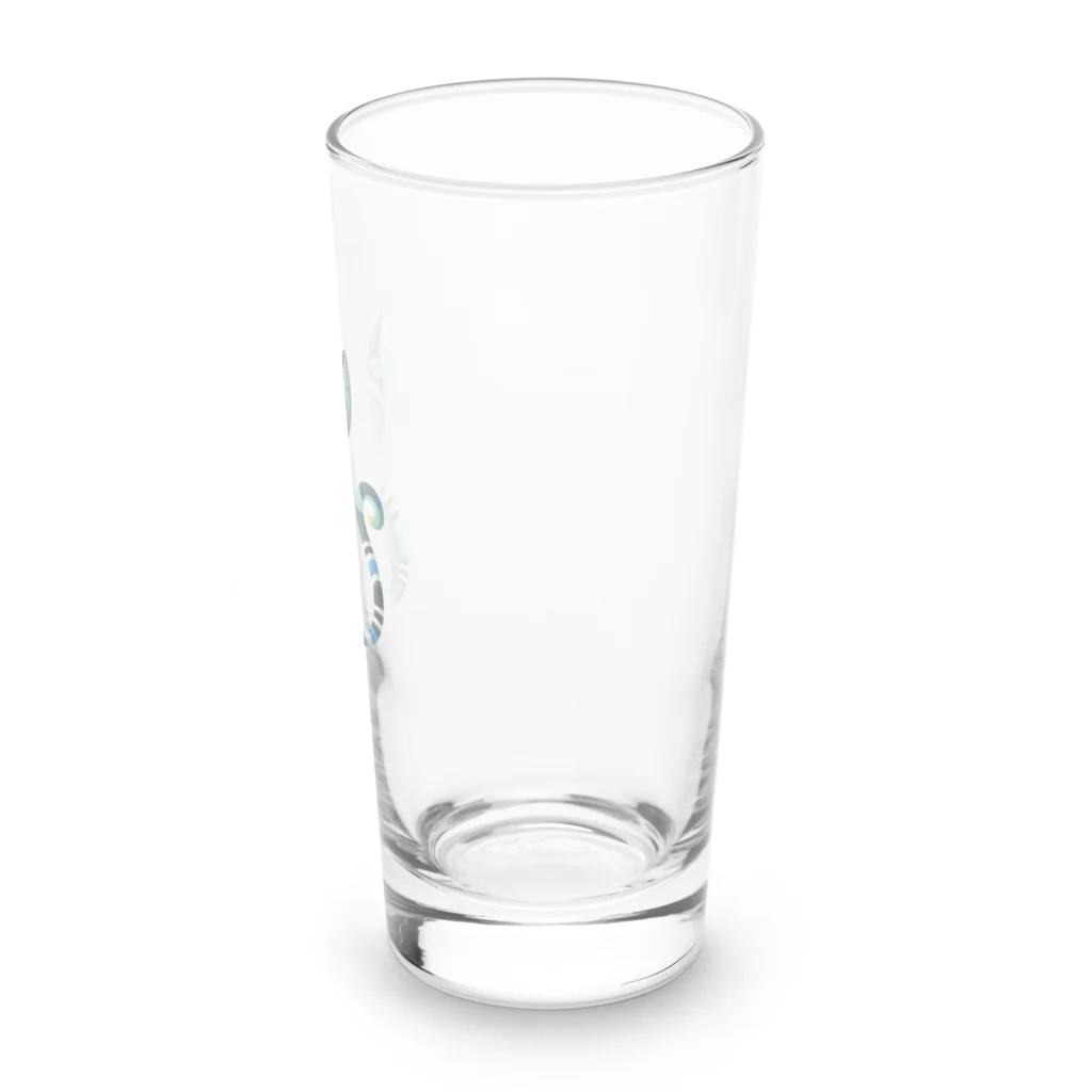 大人かわいい動物の世界のカラフル猫 Long Sized Water Glass :right