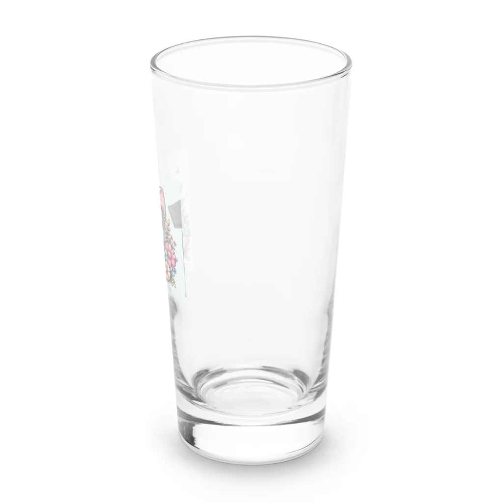 cc-akの可愛いいねこが目を輝かせています！ Long Sized Water Glass :right