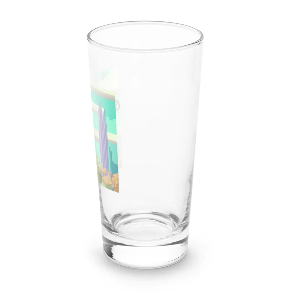 yuhi04のスカイダイビングの冒険猿 Long Sized Water Glass :right