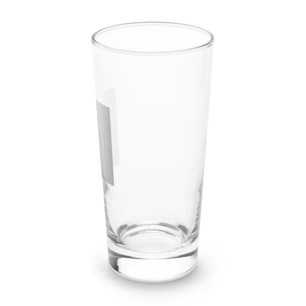 ぽつねん。のあのときのぽつねんの線（黒） Long Sized Water Glass :right