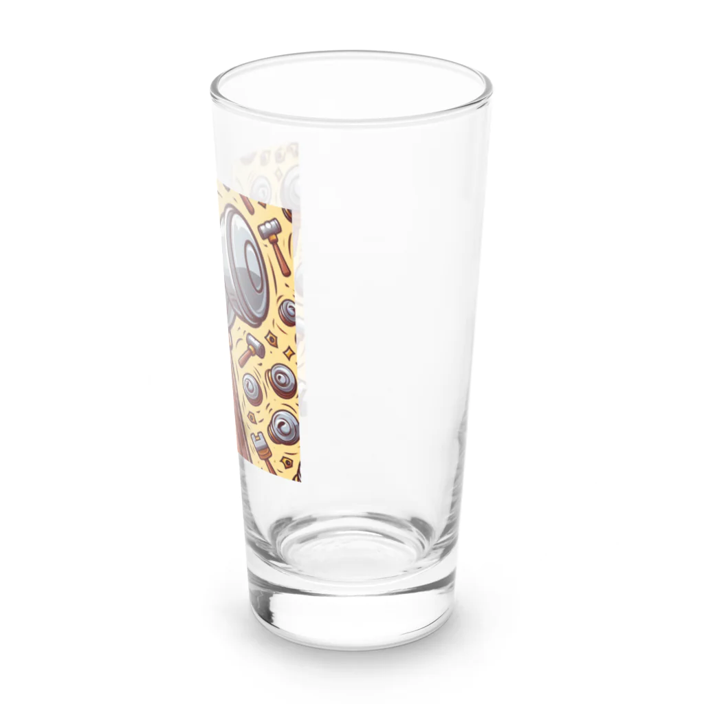 gorimakesの大工シリーズハンマーくん Long Sized Water Glass :right