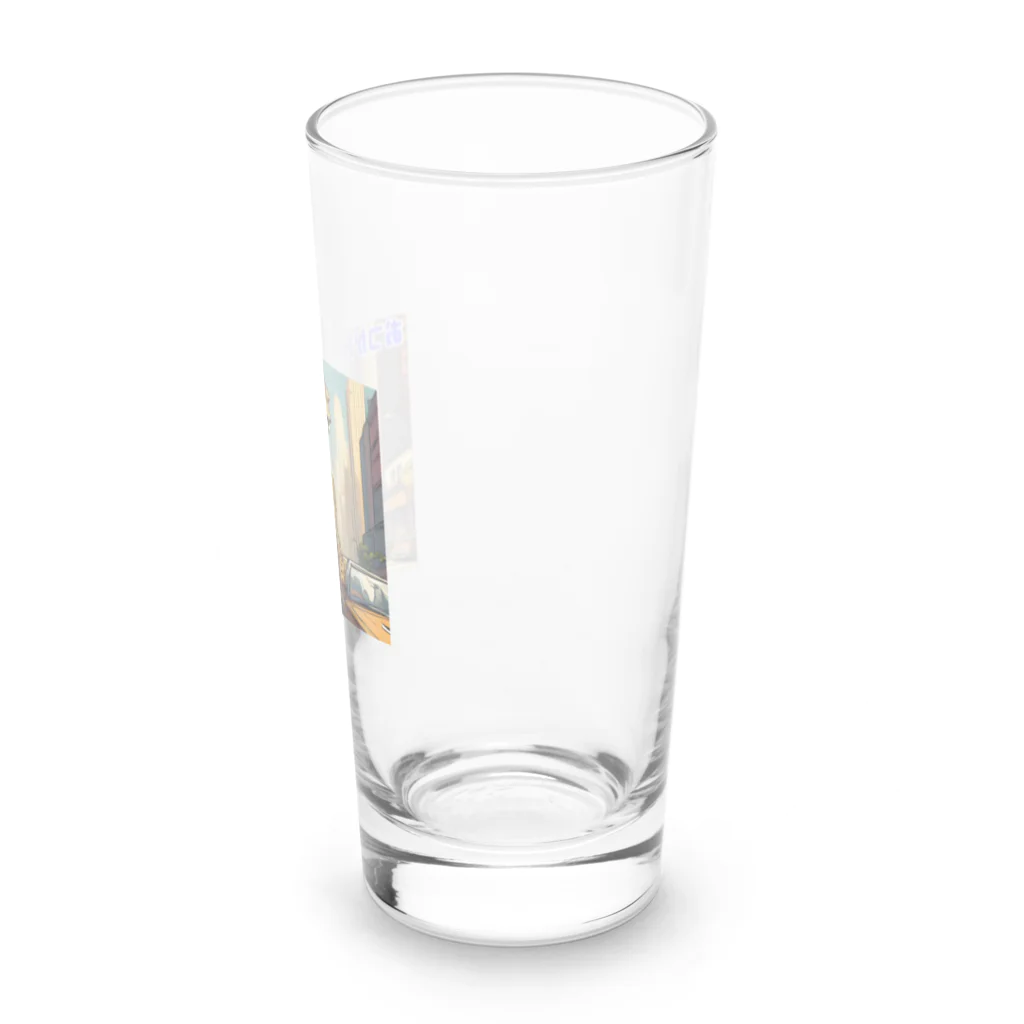 shigeグッズ工房の都会派ヒョウ之助 Long Sized Water Glass :right