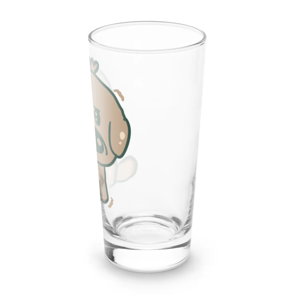 もっちーもちもちのふんばるわんこ Long Sized Water Glass :right