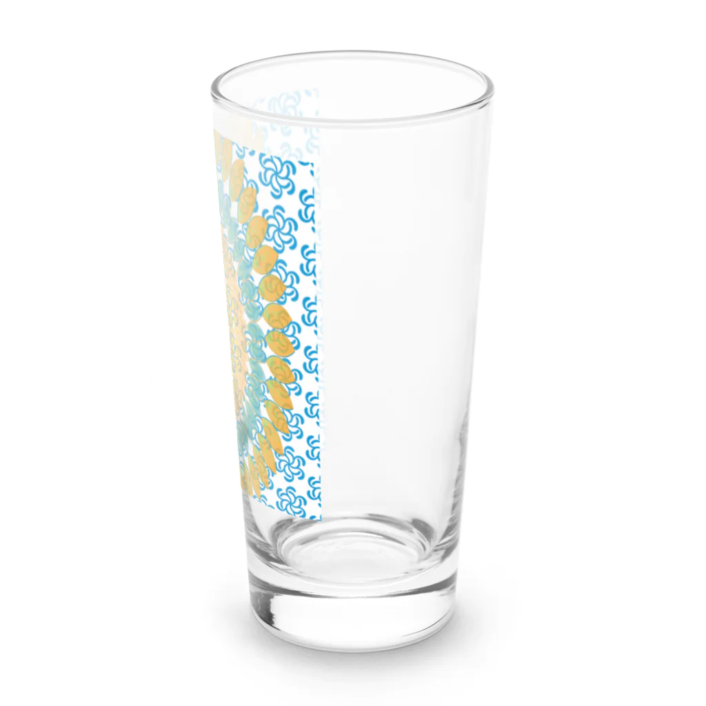 ロブ氏 イラストグッズ！の水辺に浮かぶひまわりの花 Long Sized Water Glass :right