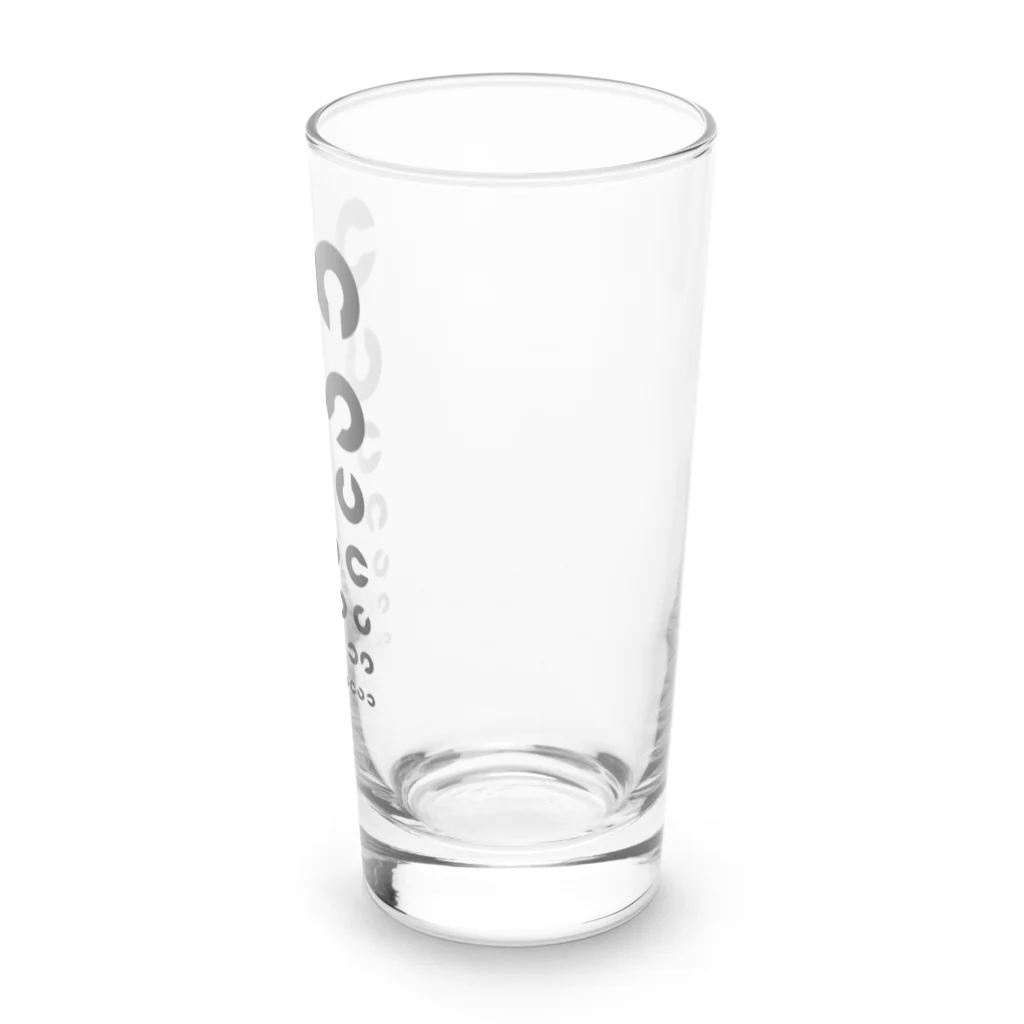 政治TVの視力検査デザイン Long Sized Water Glass :right