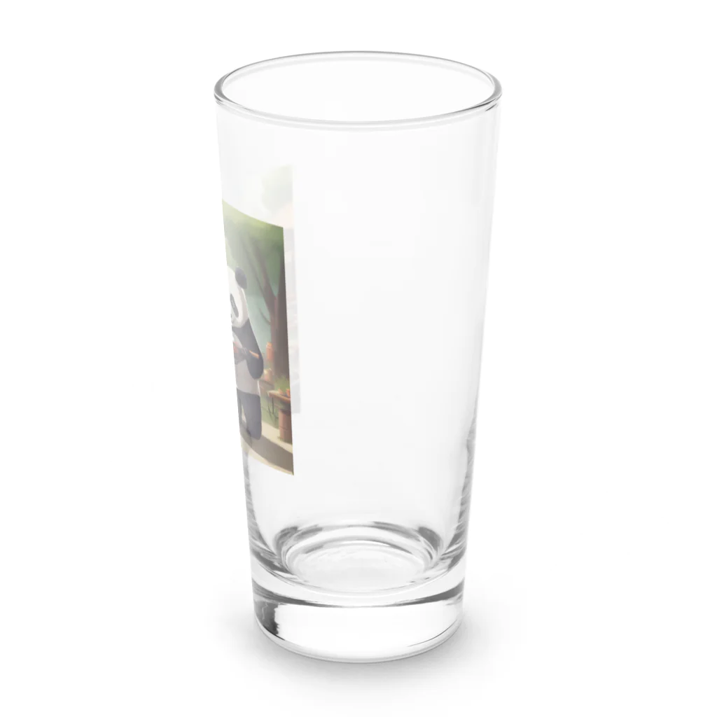 ycm02111968の「食欲をそそるパンダが食事を運びます！」 Long Sized Water Glass :right