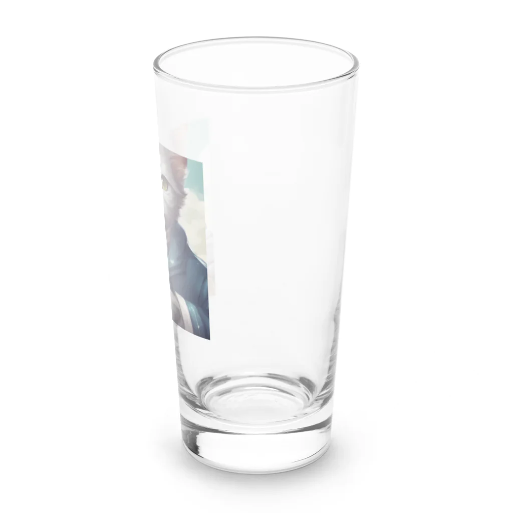 キャリーの紳士猫 Long Sized Water Glass :right