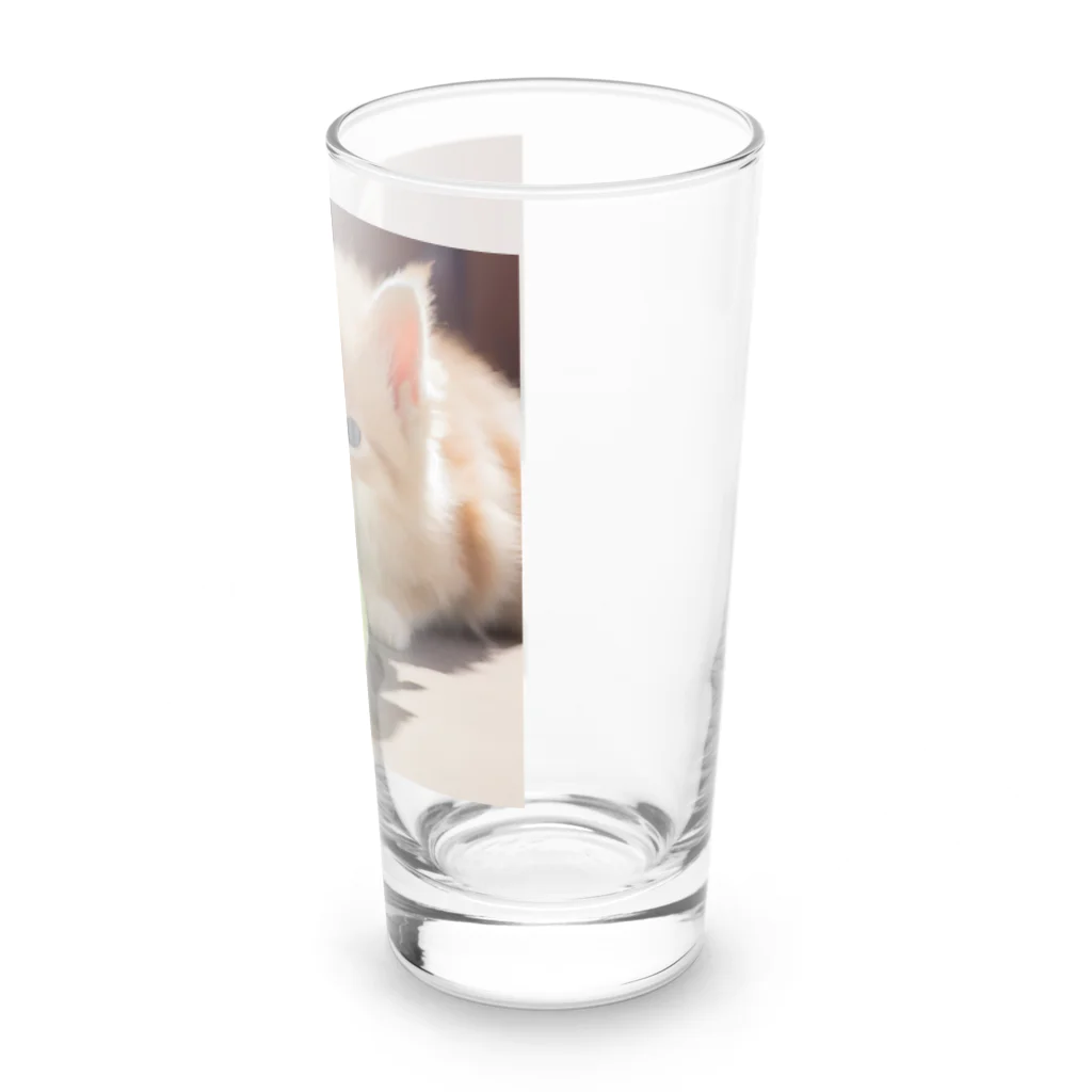 SkyBlueのもふもふな子猫 Long Sized Water Glass :right