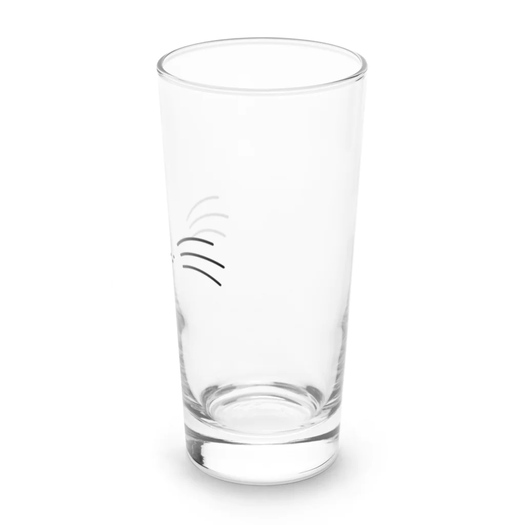 あにまるマスクのシンプルでかわいい猫の顔01 Long Sized Water Glass :right