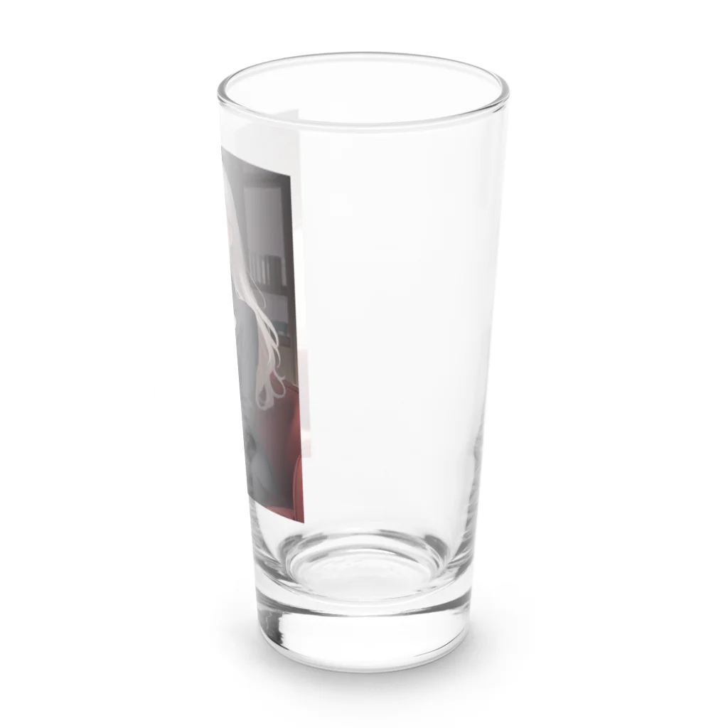 しえるもにあの電話中のオフィスレディ Long Sized Water Glass :right