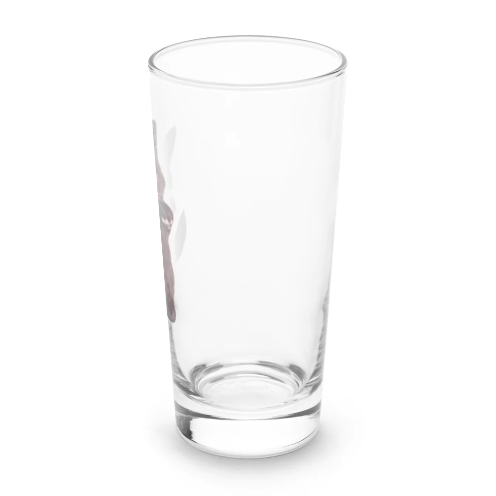 ʚ fuwari ɞのパピ猫立っち/黒猫 Long Sized Water Glass :right