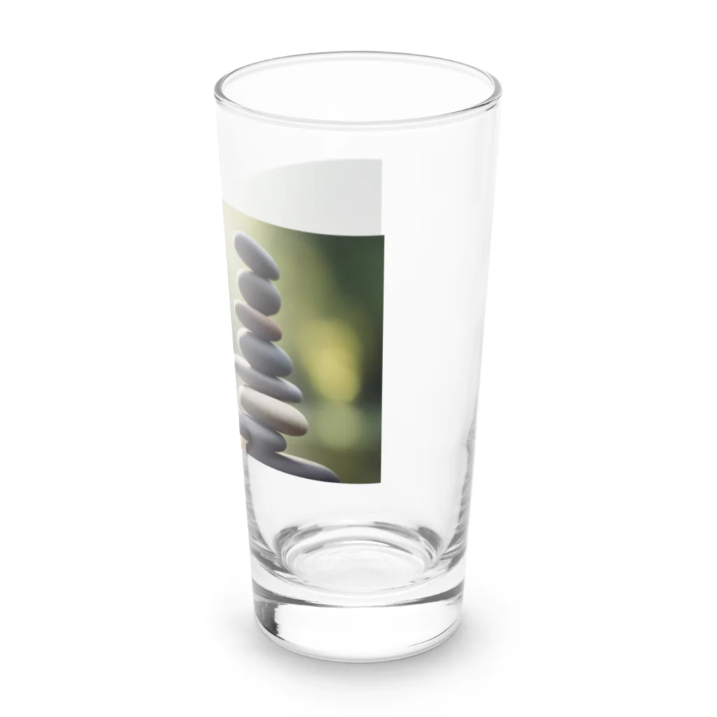 ゆったりまったり屋の石を積む Long Sized Water Glass :right