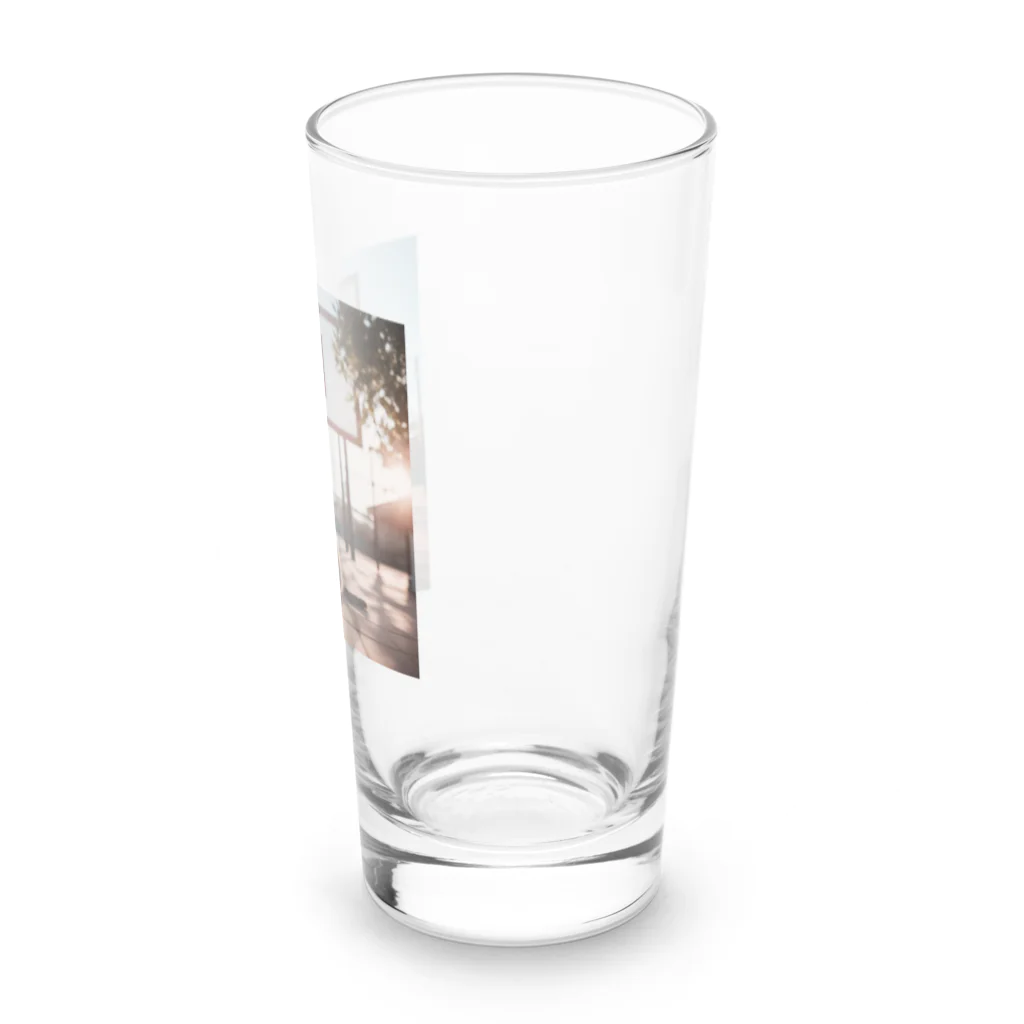 にゃんまる堂のバスケ猫 Long Sized Water Glass :right