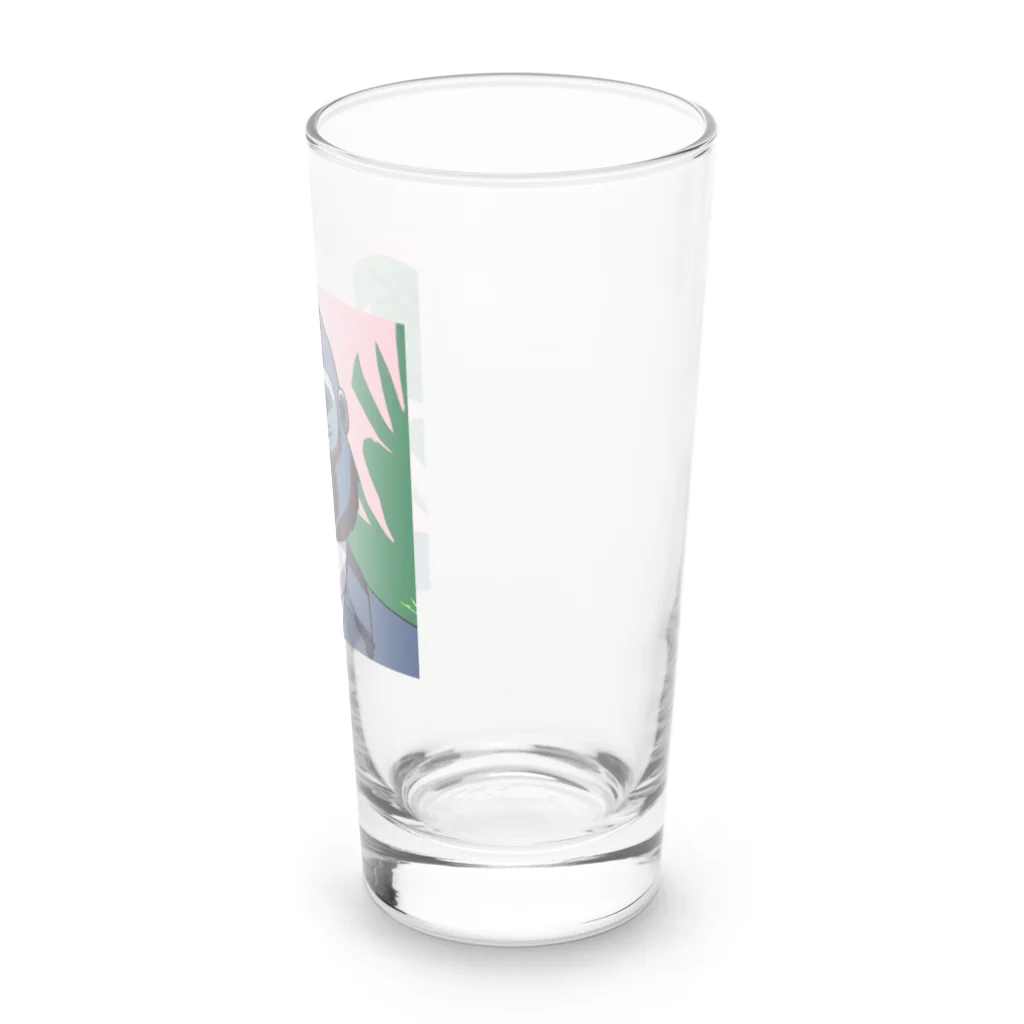 jiyurakuのサラリーマン・ゴリラ Long Sized Water Glass :right