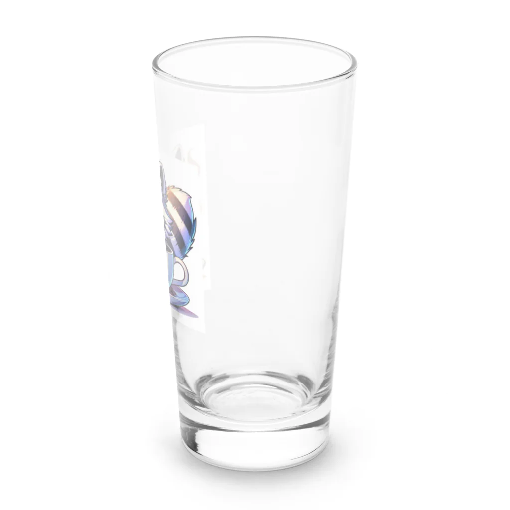コウヘイのにゃんコーヒー タヌキ猫 Long Sized Water Glass :right