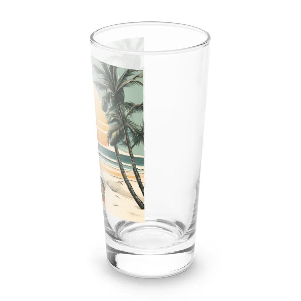 甘いマンゴーの甘い爽やかなマンゴーのイラストグッズ Long Sized Water Glass :right