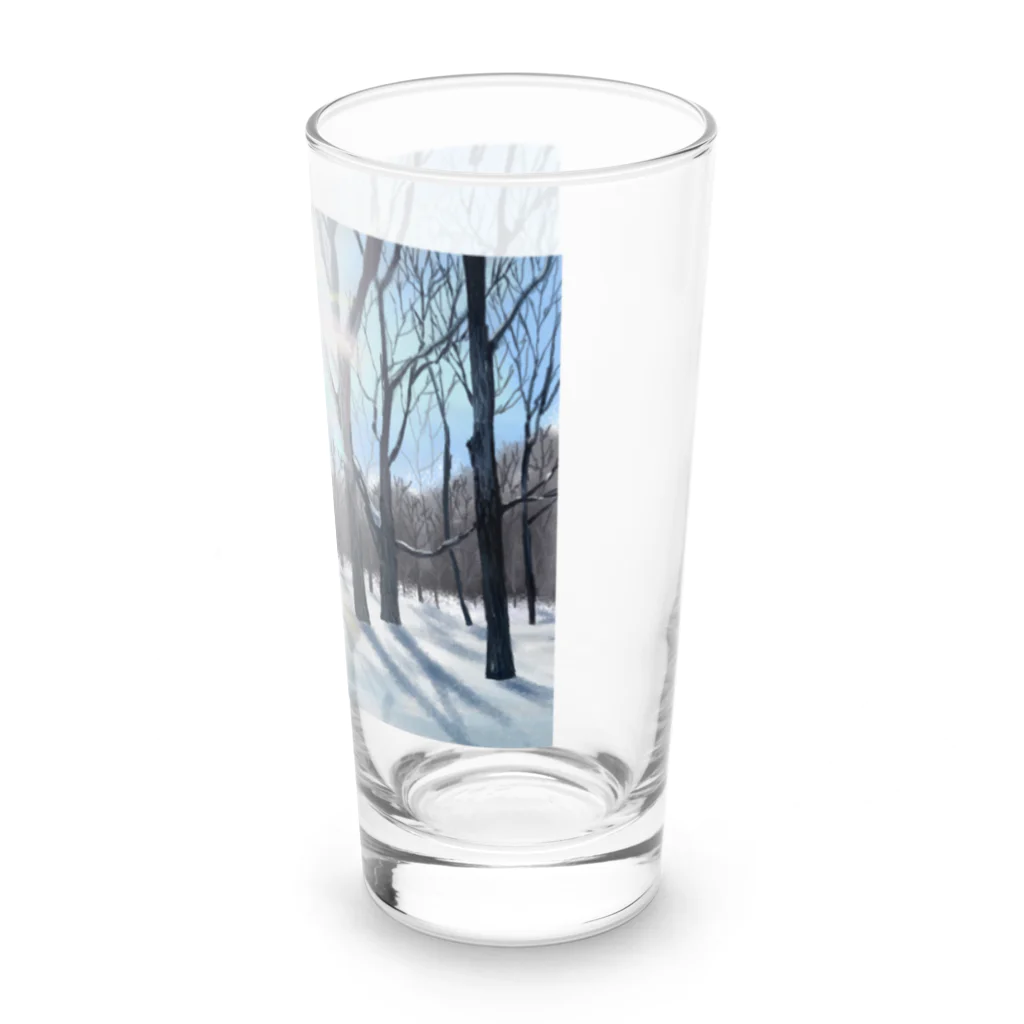 MOMODAMONの冬の雑木林 Long Sized Water Glass :right