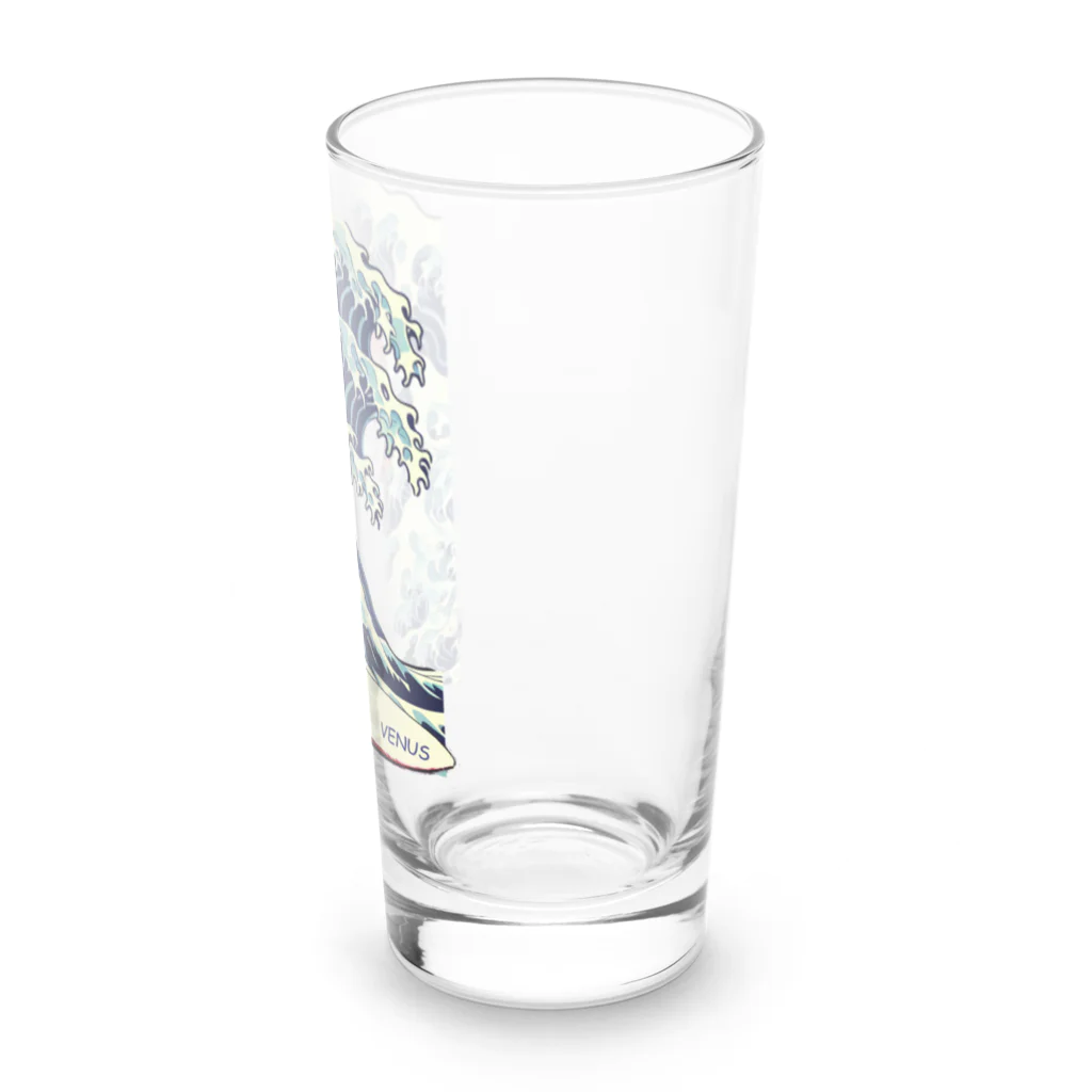 アインシュタインキャットの波乗りヴィーナス Long Sized Water Glass :right