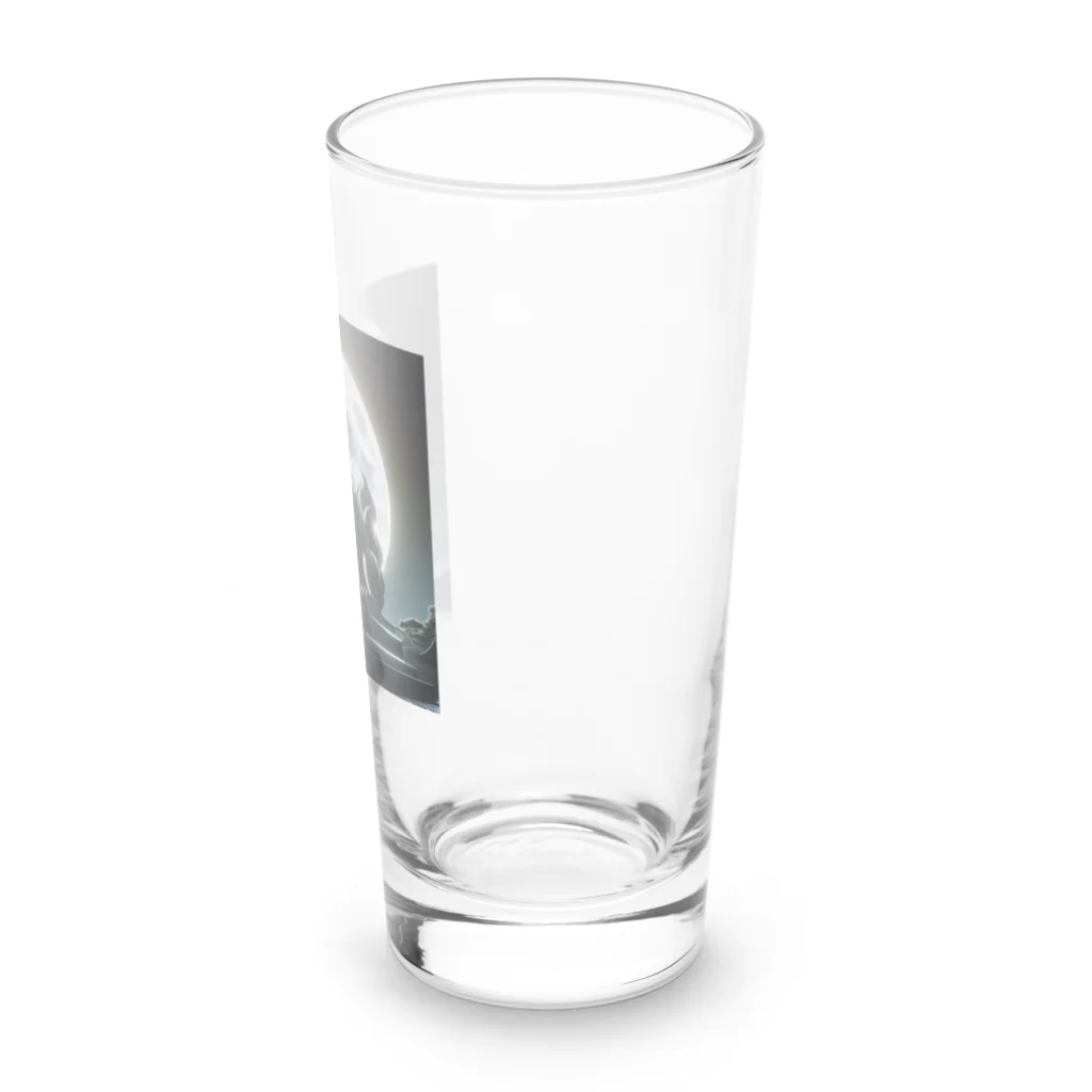 kenken-kenkenショップの月夜の狛犬 Long Sized Water Glass :right