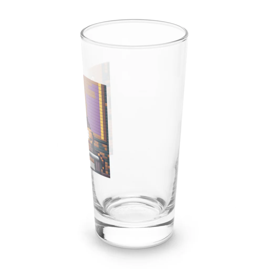 クロスクリエイティブのクイズを出しているトラ Long Sized Water Glass :right