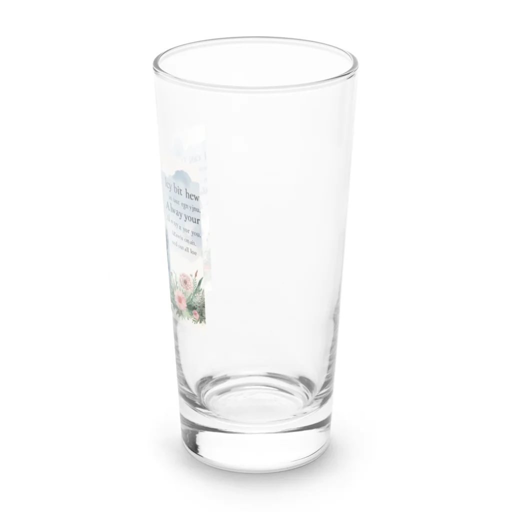 Lovers-chapelの支え合う恋人4 Long Sized Water Glass :right