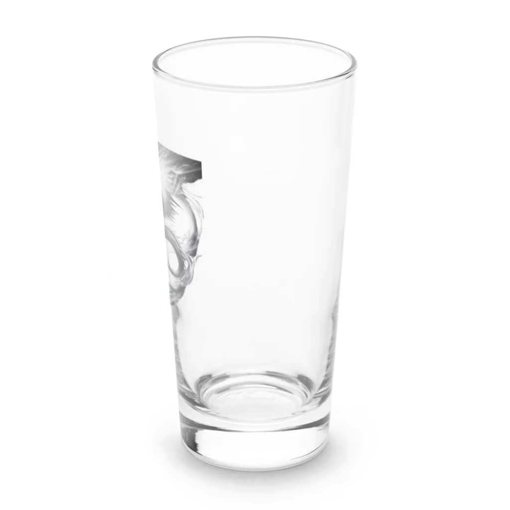 taki・ショップの龍【白黒】 Long Sized Water Glass :right