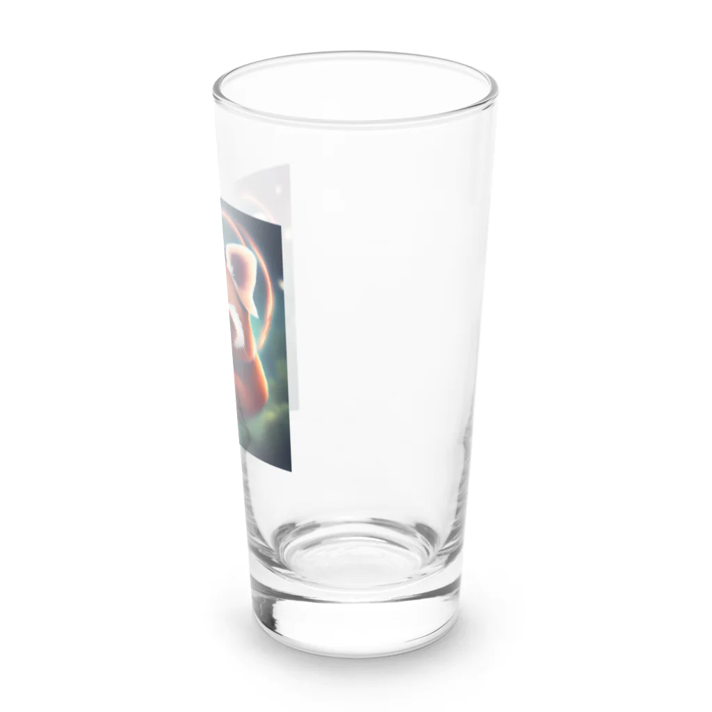 cute animal worldのかわいいレッサーパンダワールド Long Sized Water Glass :right