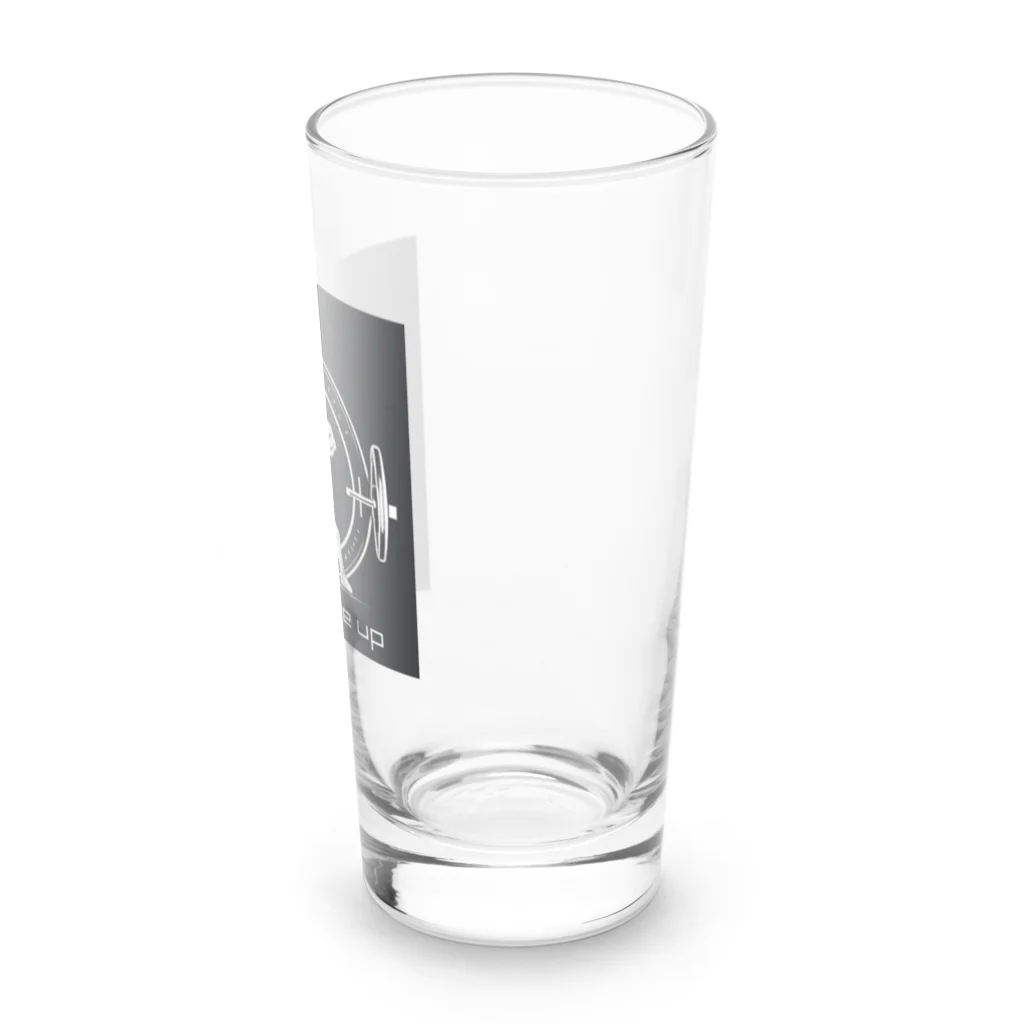 バンク角 大きすぎライダーのイカしたトレーニングロゴ Long Sized Water Glass :right