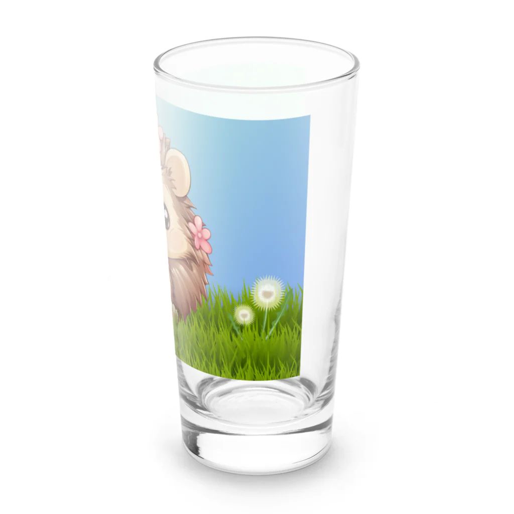 Vasetti_pressの草の中に座っているハリネズミ Long Sized Water Glass :right