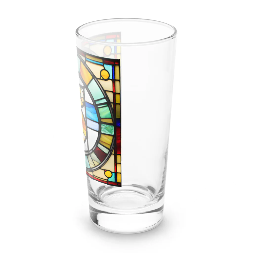 alphabet stained glassのstained glass S Long Sized Water Glass :right