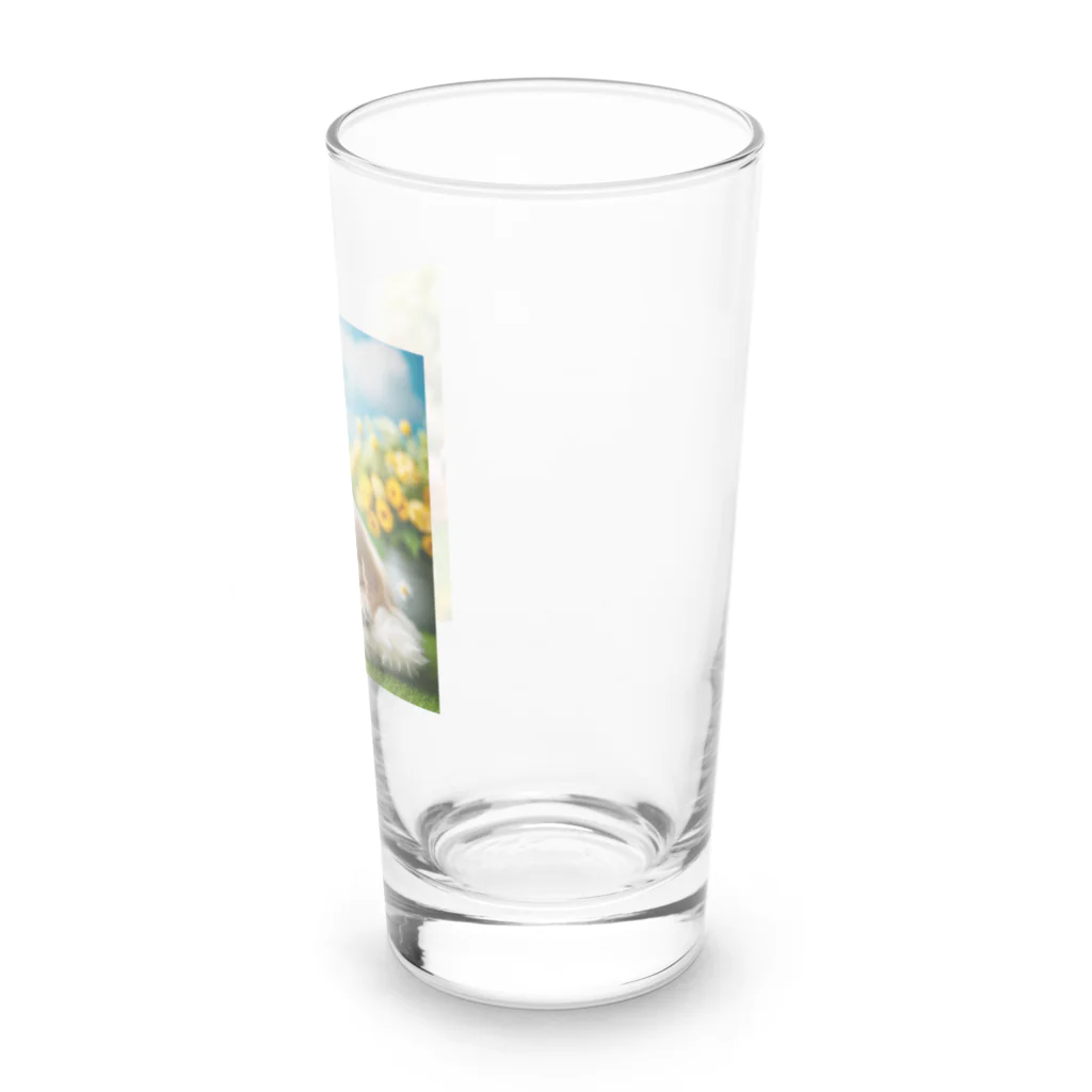 AI仮面ライダー部のゴールデンの子犬 Long Sized Water Glass :right