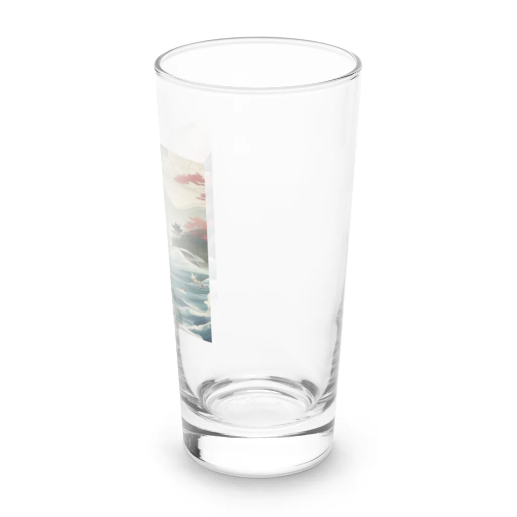curtisの日本建築と海 Long Sized Water Glass :right
