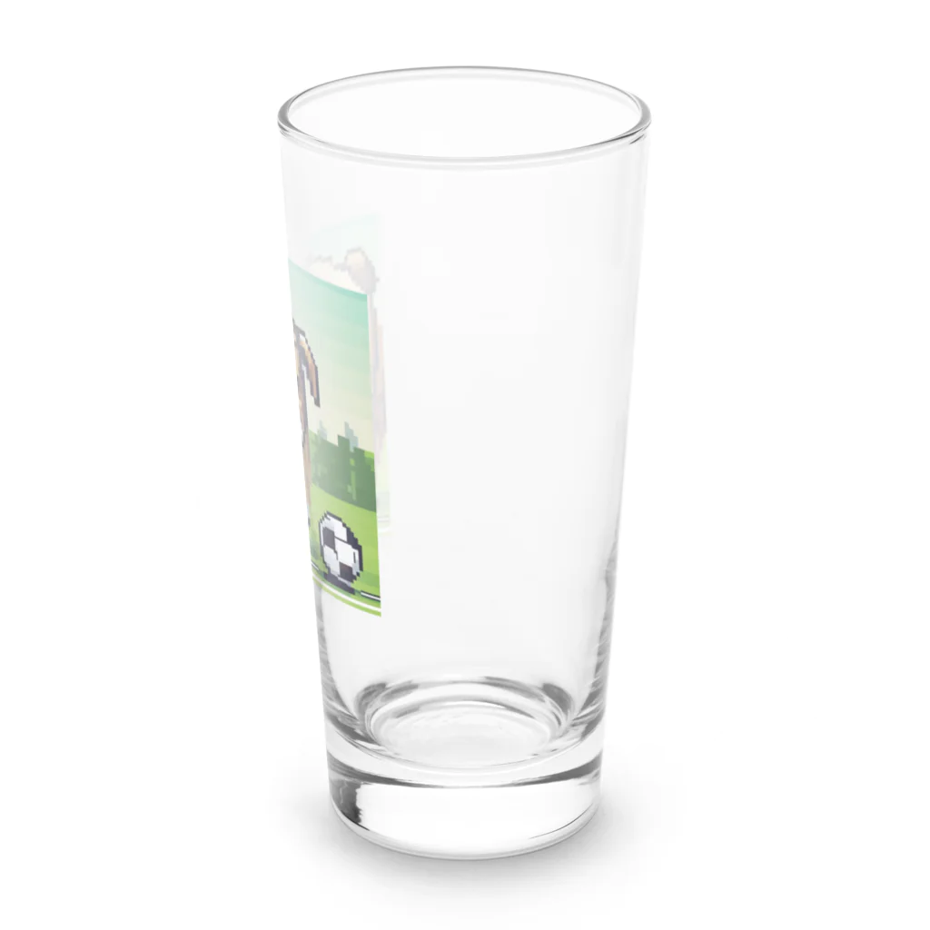 barisukaのフットボーラーブルドッグ Long Sized Water Glass :right