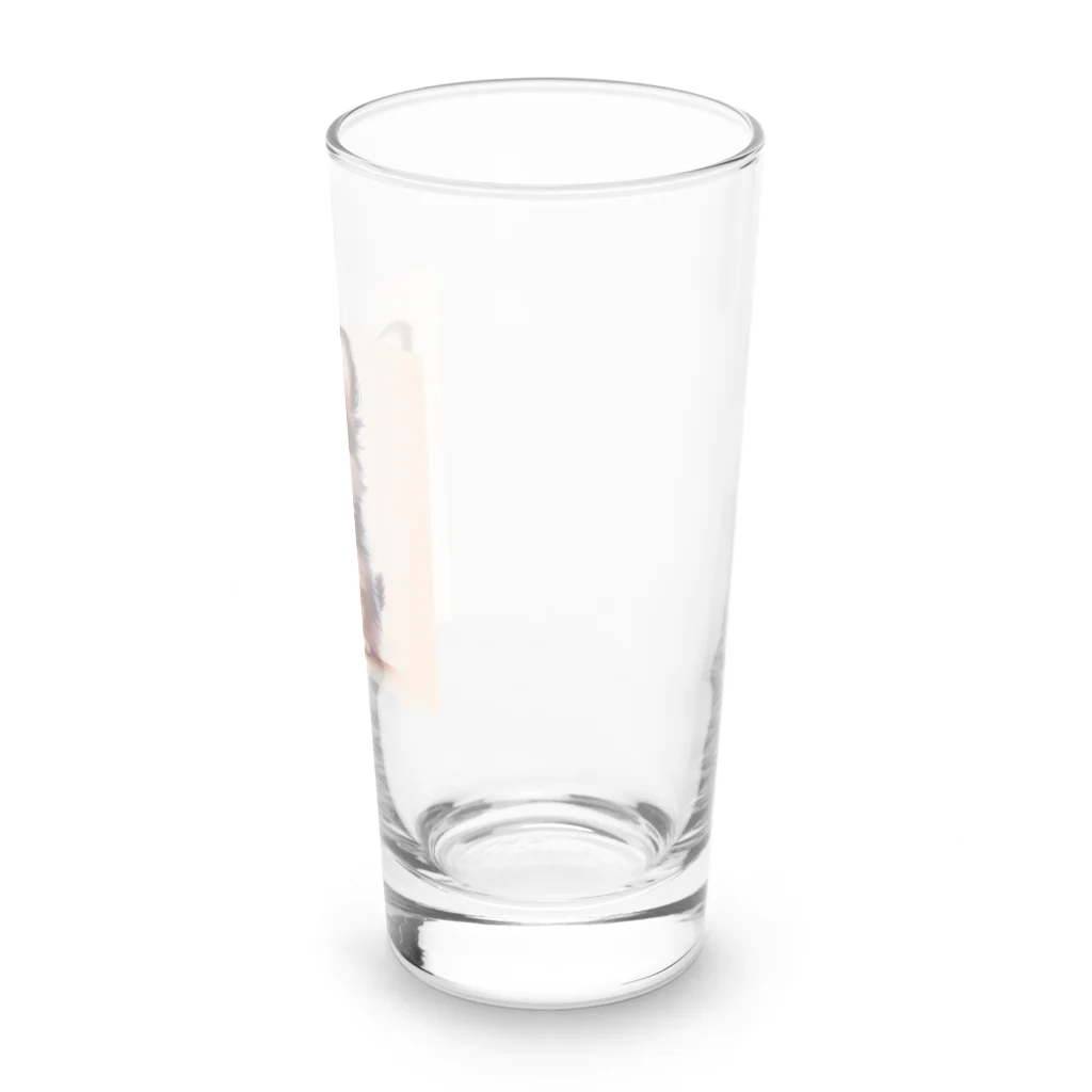 サボのドッグショップのふわふわなチワワ Long Sized Water Glass :right