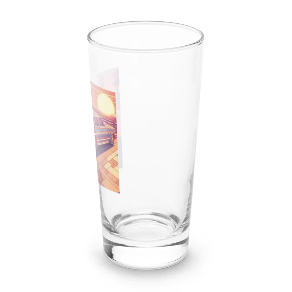 pari2のサンセットカー　ドット Long Sized Water Glass :right