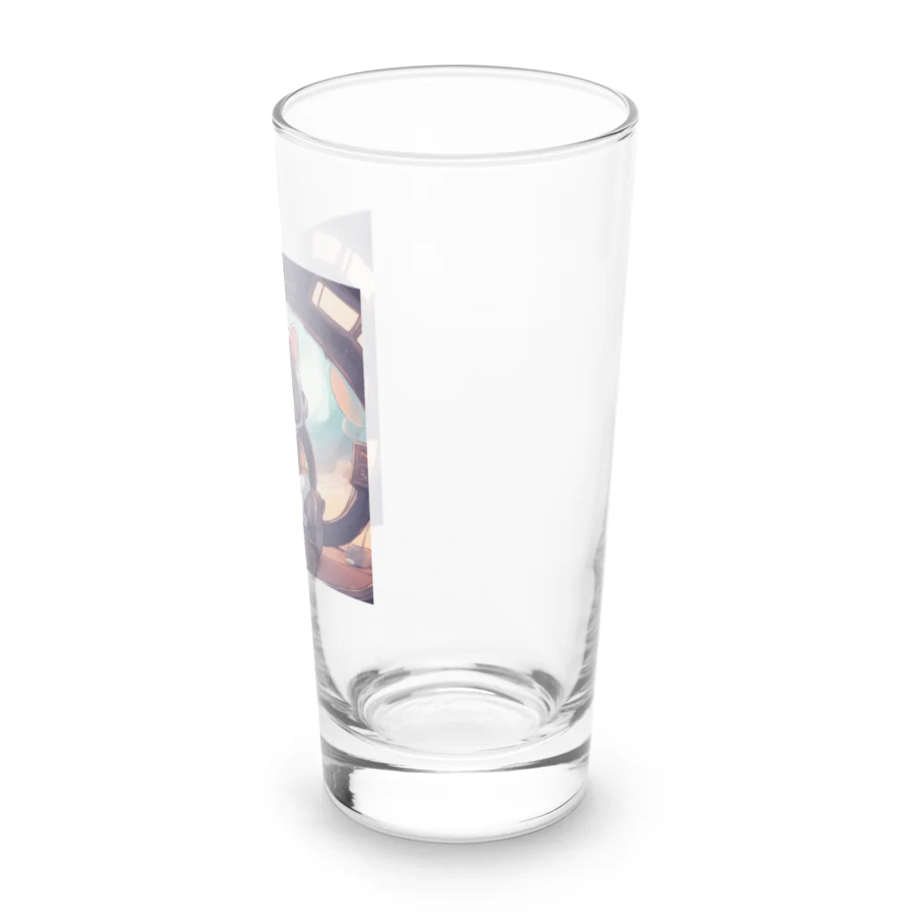 宇宙屋さんの宇宙服ネコ Long Sized Water Glass :right