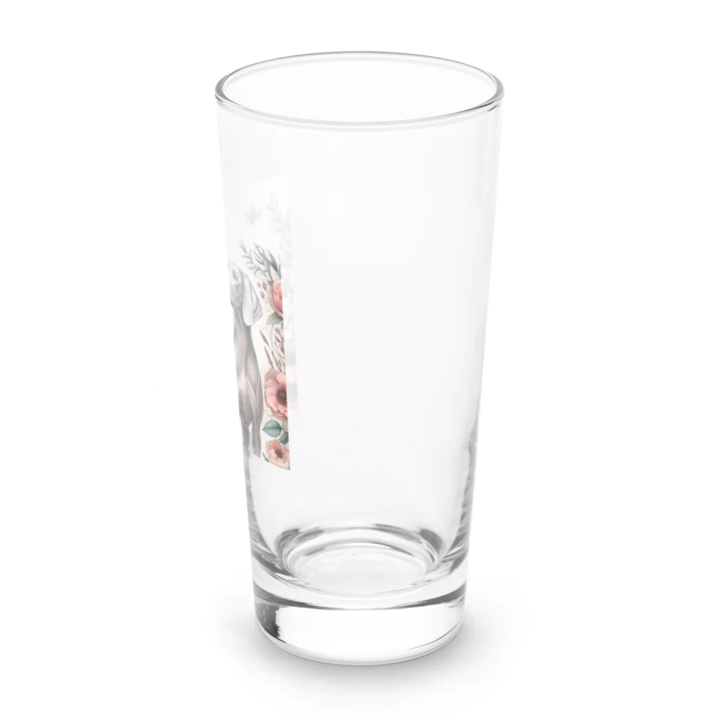 Laule'aのドーベルマンとワイマラナー Long Sized Water Glass :right