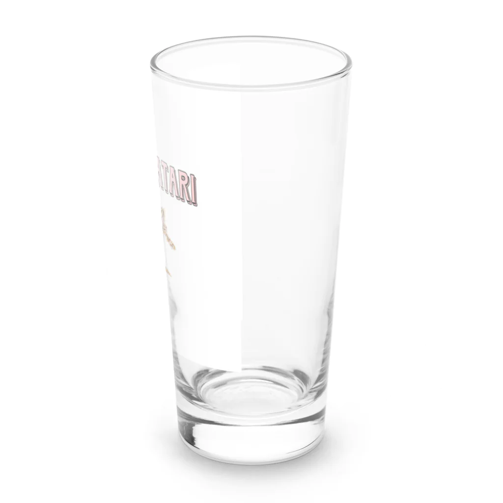 猫田丸尾の湯あたり注意 Long Sized Water Glass :right