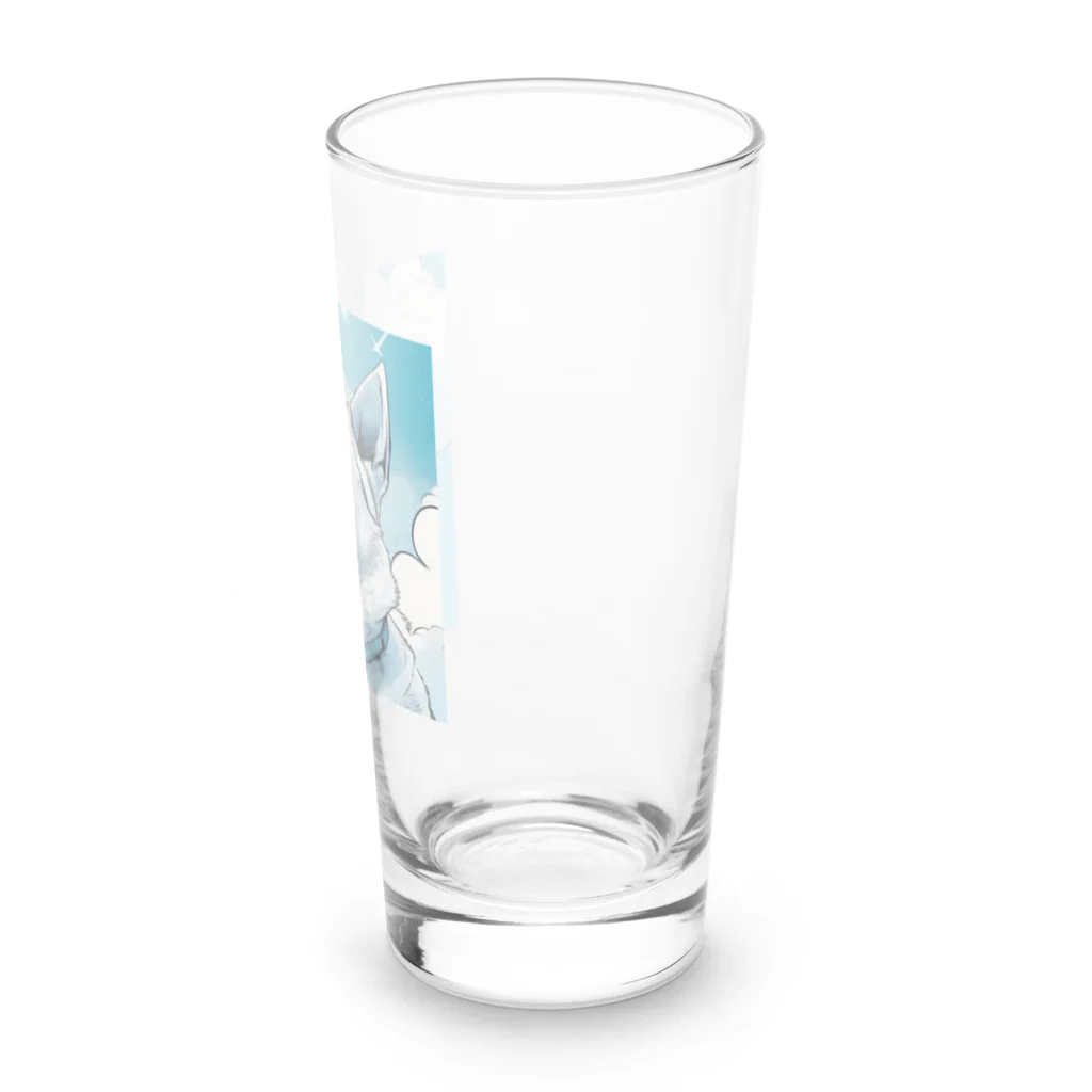 宗乙商店の我思う、我は秋田犬。 Long Sized Water Glass :right