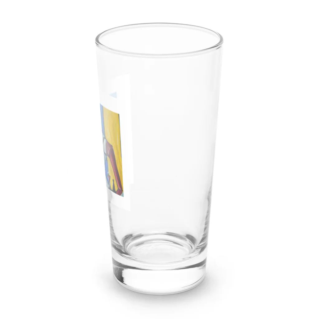 だんのんのチェスをする男 Long Sized Water Glass :right