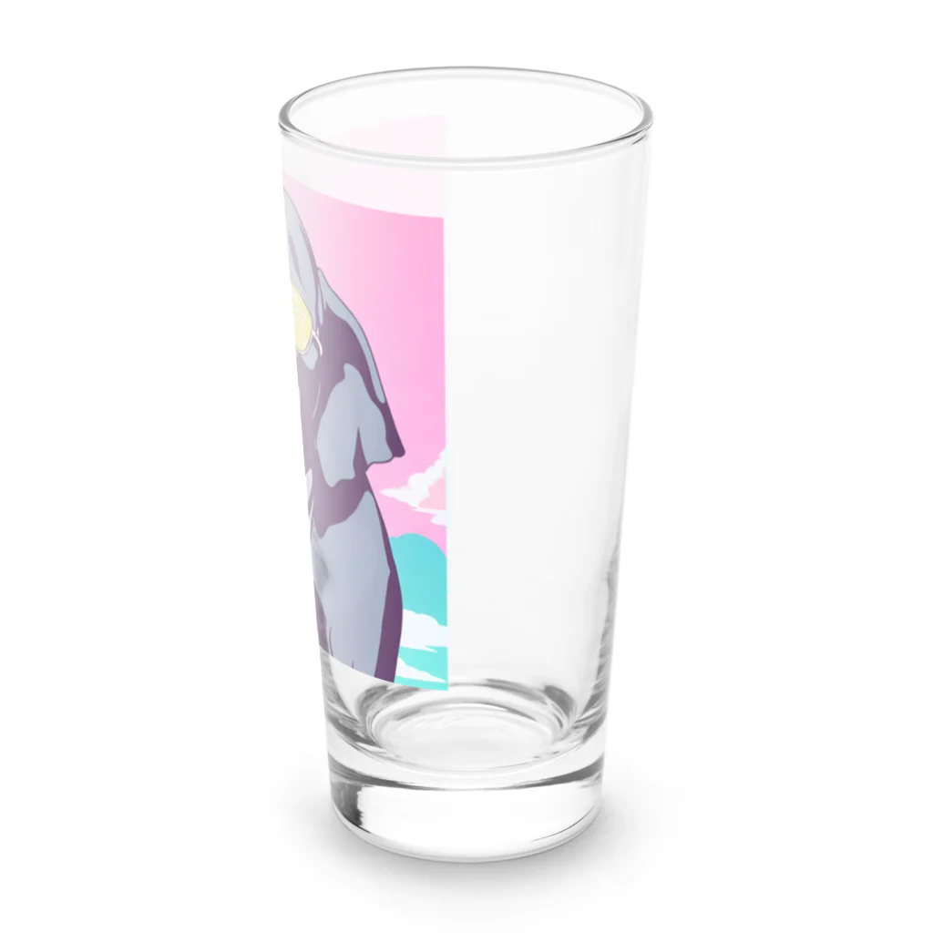 hachicoooのちょい悪ゾウ Long Sized Water Glass :right