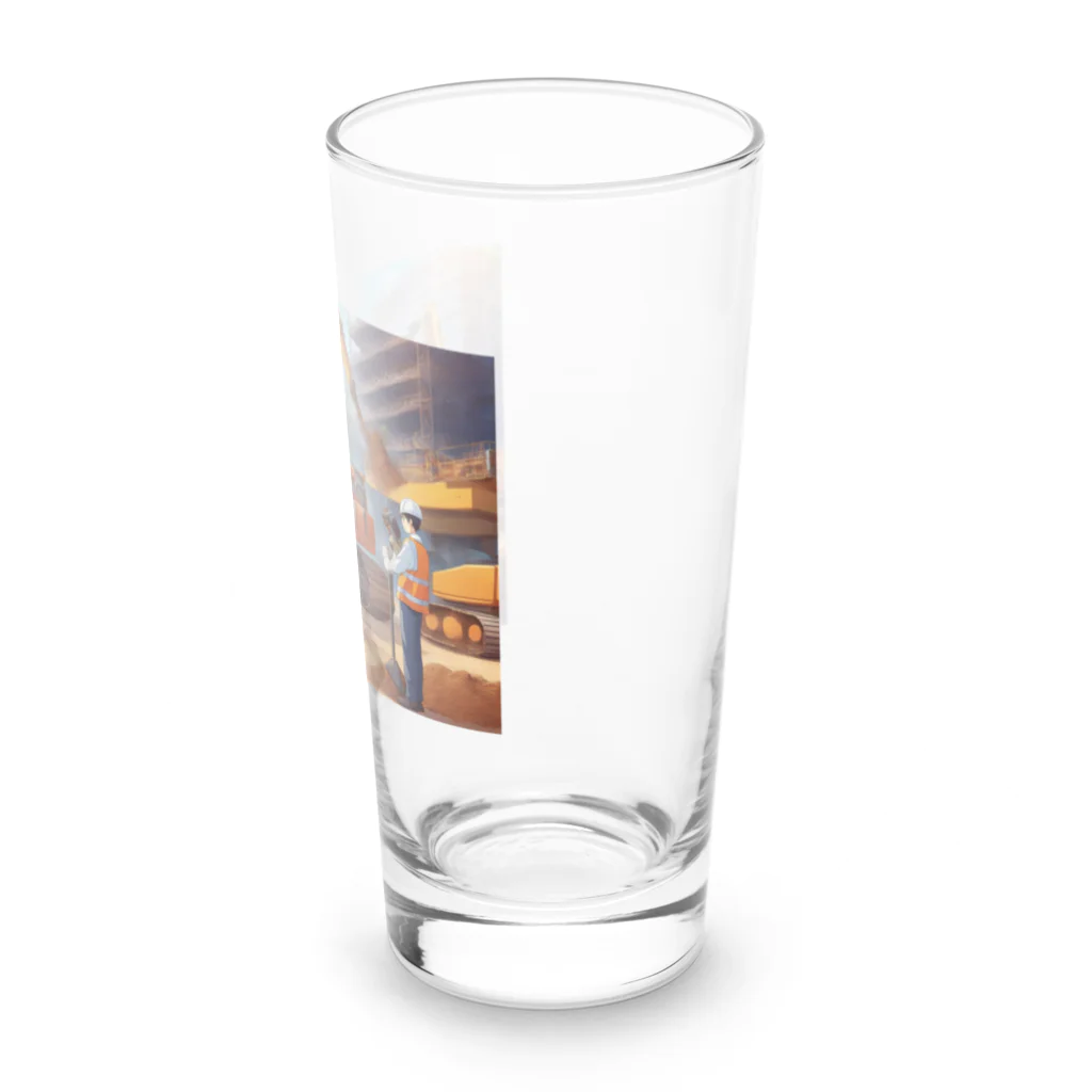 yusuke129の工事現場 Long Sized Water Glass :right