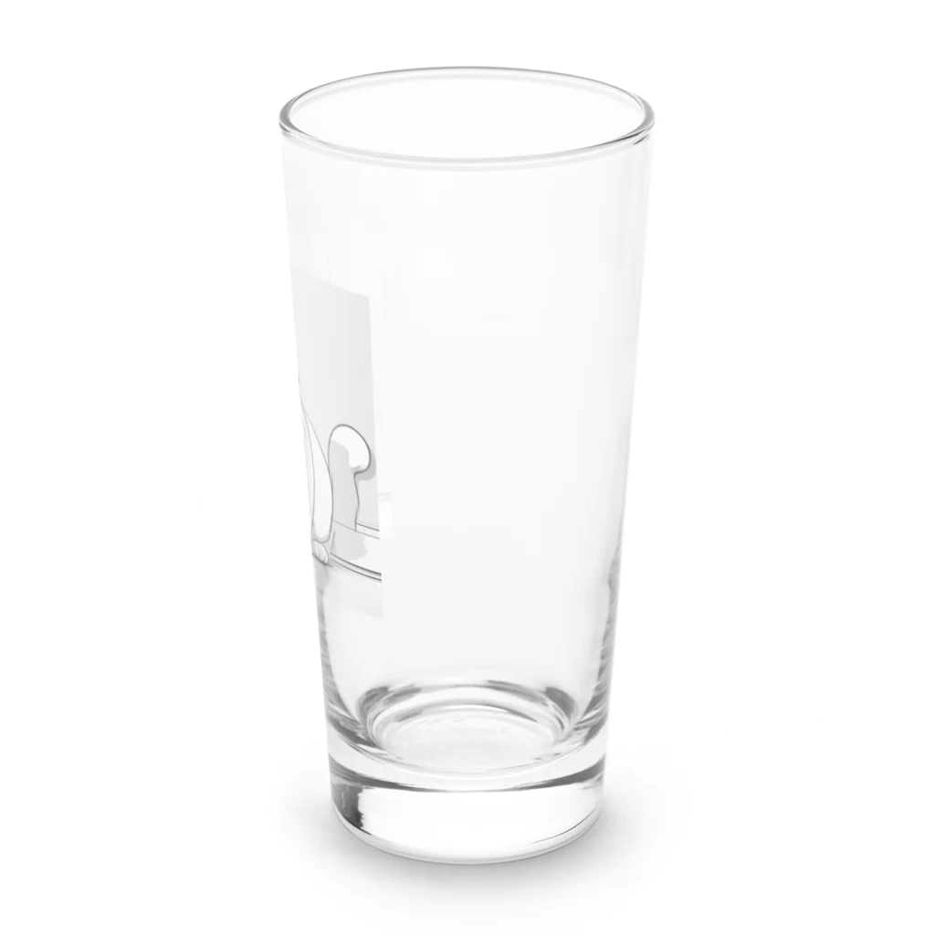 どうぶつやのブリティッシュショートヘア     猫 Long Sized Water Glass :right