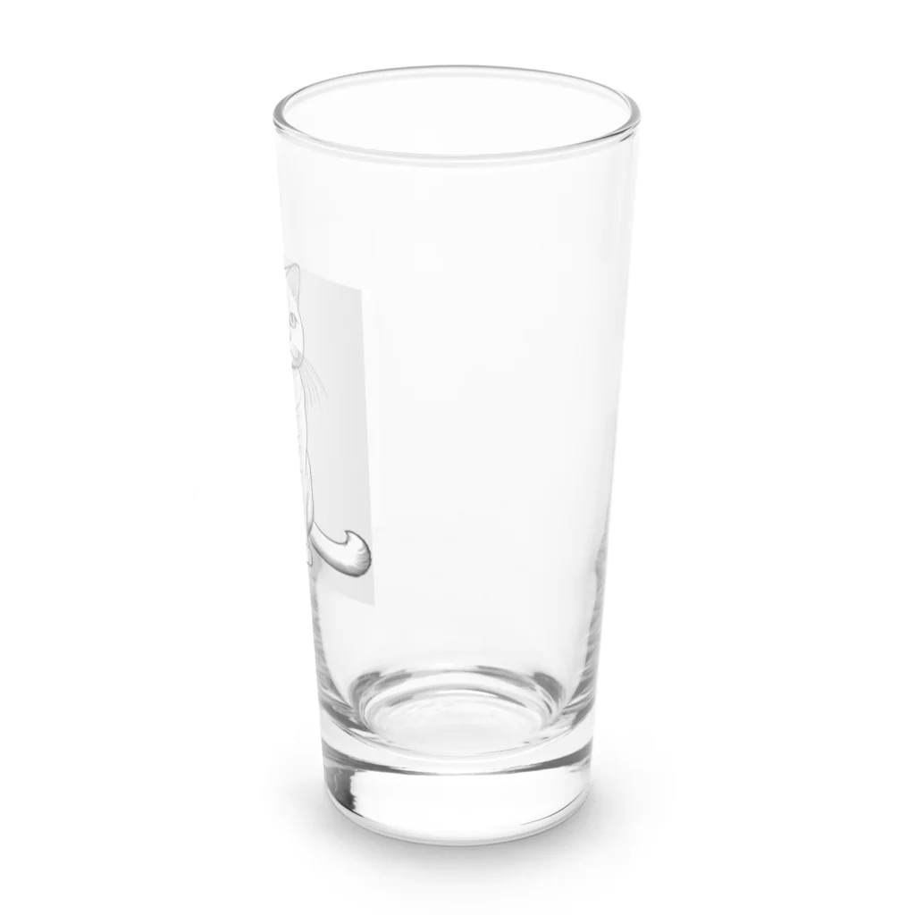 どうぶつやのブリティッシュショートヘア     猫 Long Sized Water Glass :right