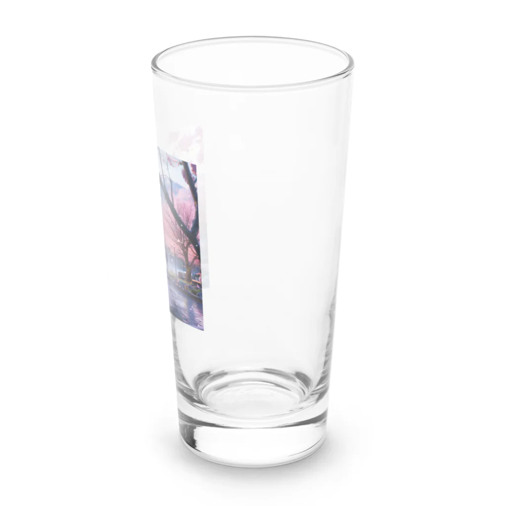 AQUAMETAVERSEの満開の桜を鑑賞する私 アメジスト 2846 Long Sized Water Glass :right