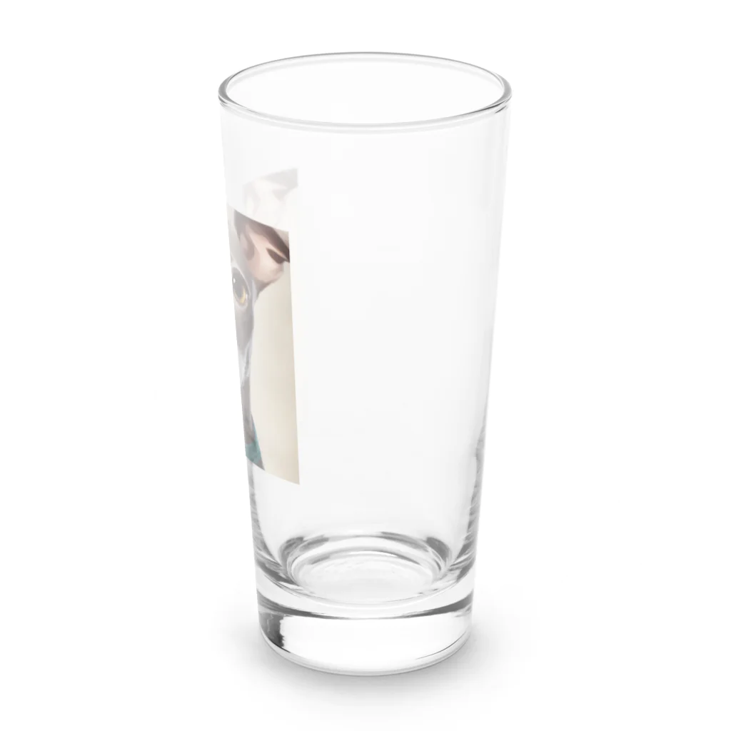 hono想(そう)イタグレ日記の笑顔のイタリアングレーハウンド Long Sized Water Glass :right