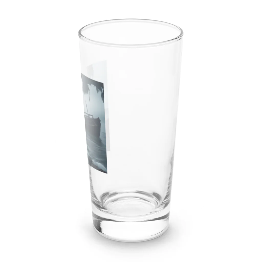 Dark Fの暗黒の海に浮かぶ腐敗した船の墓場 Long Sized Water Glass :right