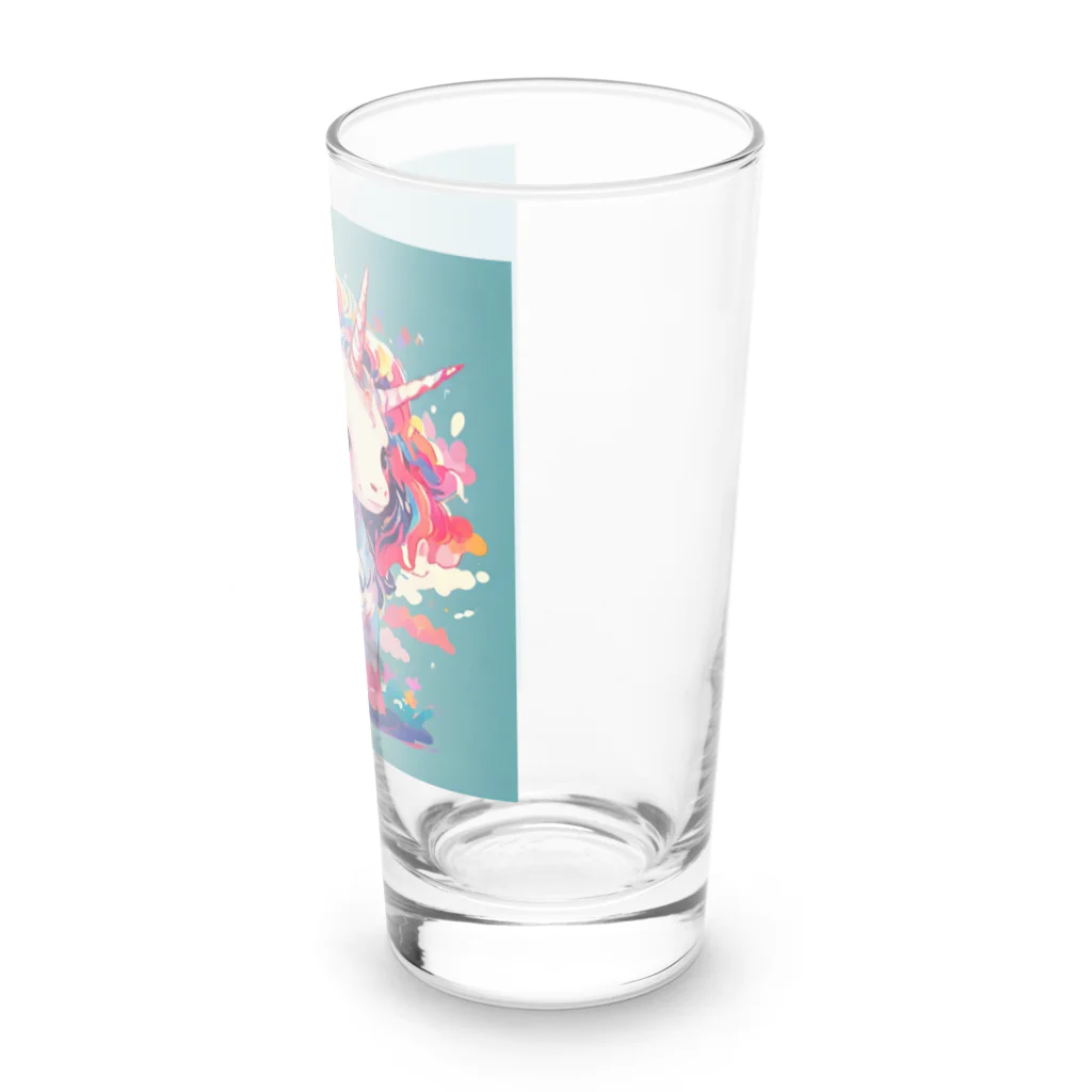 ユニコーンショップのカラフルなユニコーン Long Sized Water Glass :right